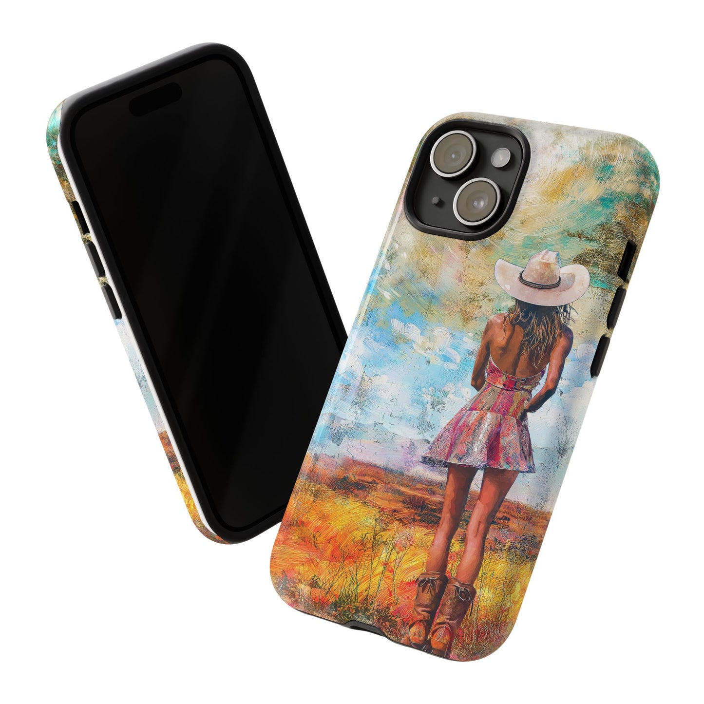 A Tough Phone Case of - A Country Girl in Nature.