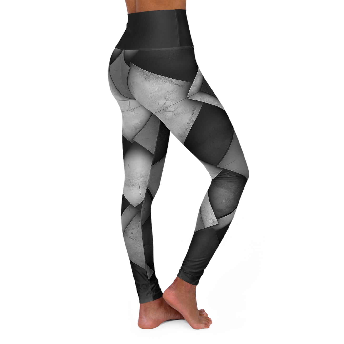 Comfortable High Waisted Leggings for Yoga, Pilates, and Lounging - Stretchy Black Leggings with Tummy Control, Workout Leggings, Athletic
