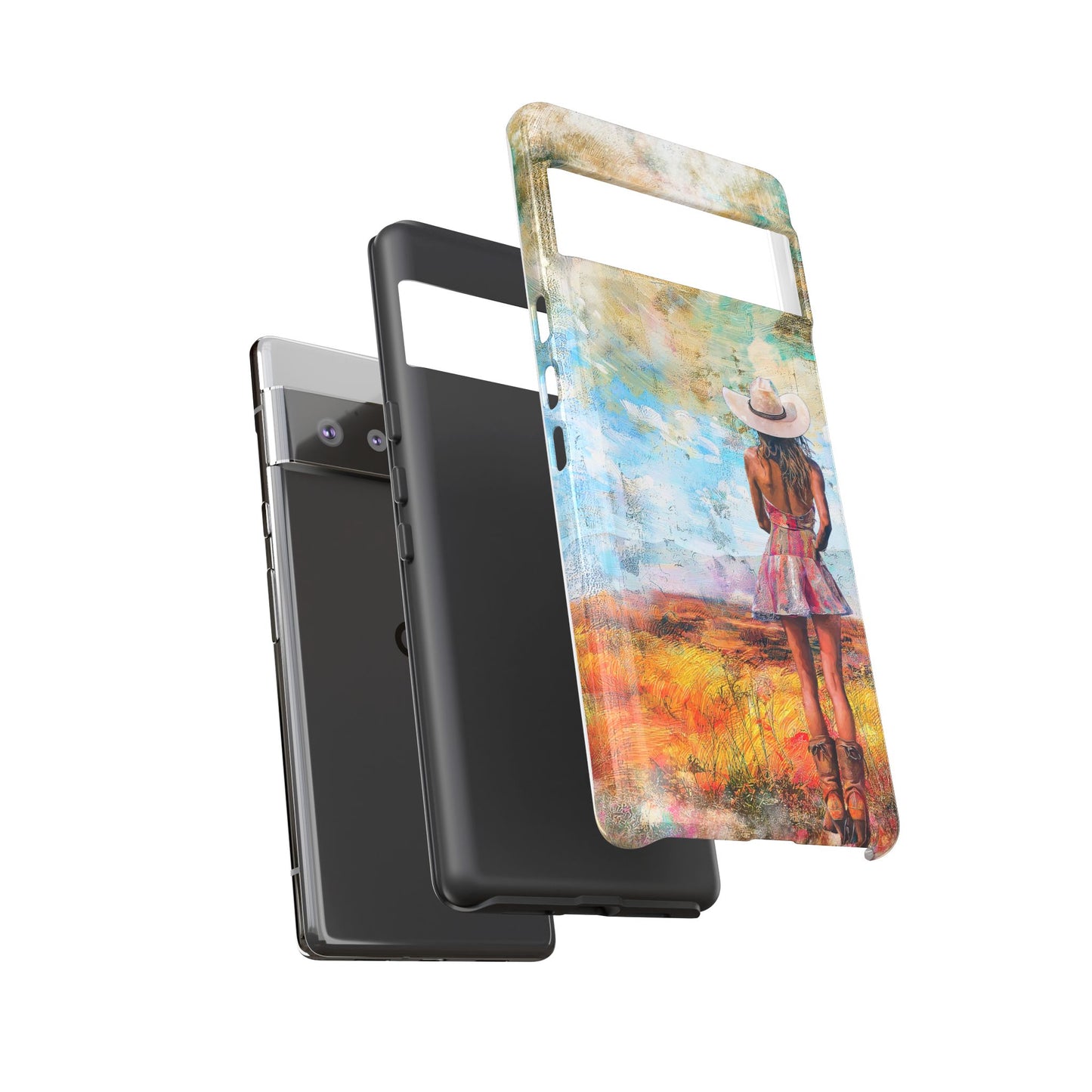 A Tough Phone Case of - A Country Girl in Nature.