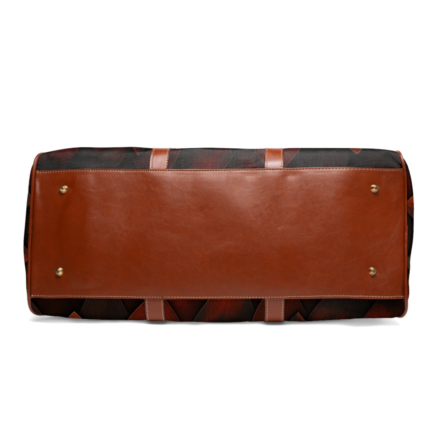 A Custom Plaid Waterproof Travel Bag - Dragon Scale Design.