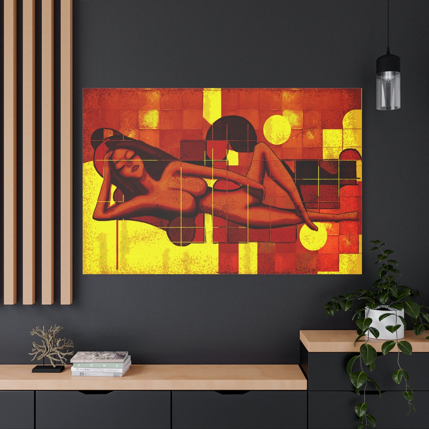 Canvas Print of SELF LOVE, Valentines Artwork, Matte Canvas, stretched 1.25, Wall Art, Inspirational Gift, Home Decor, Bedroom Artwork