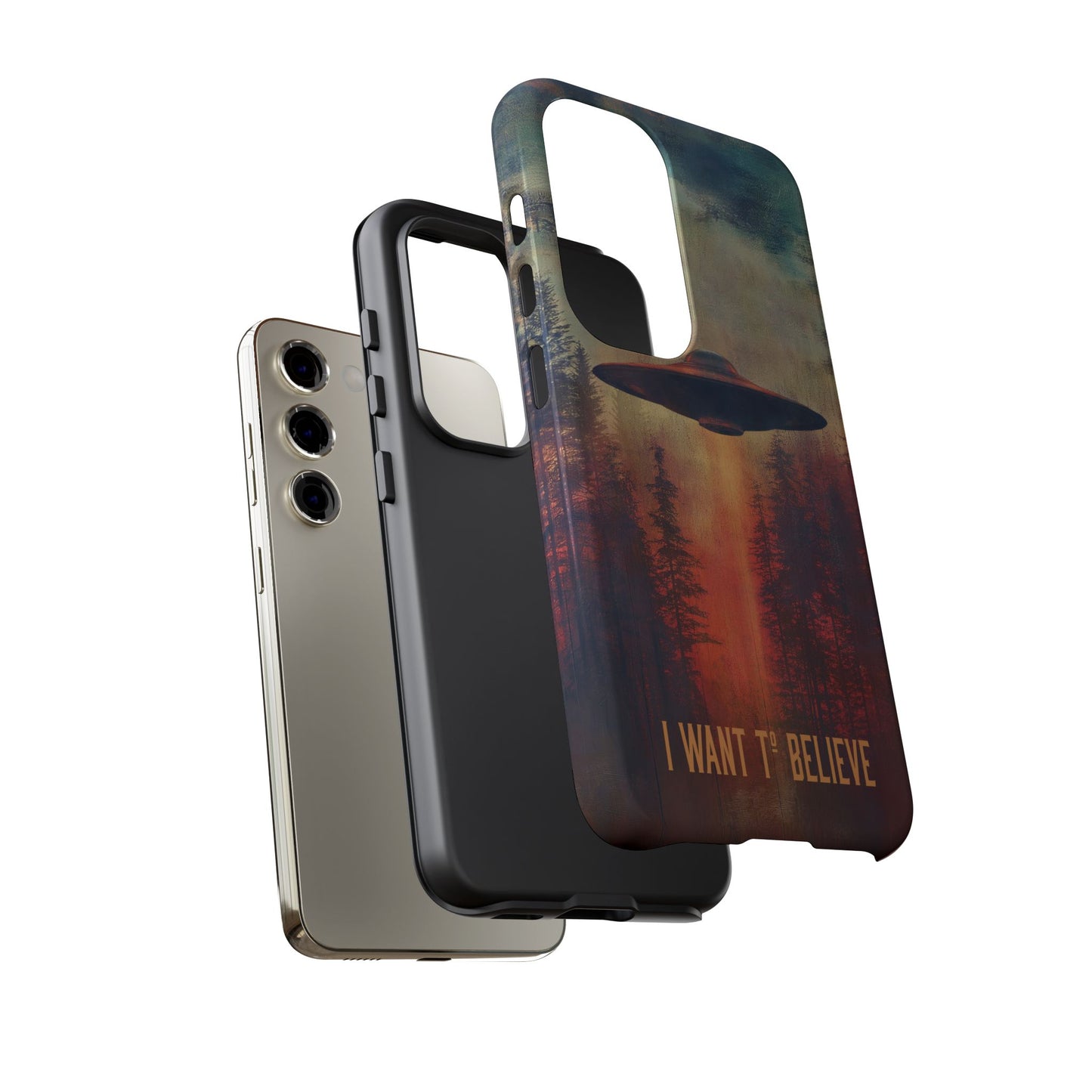 A Tough Phone Case of - UFO Space Conspiracy Cover.