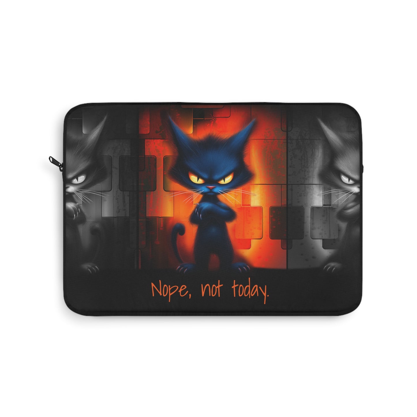 Funny Cat Laptop Sleeve, Nope Not Today Design, Cat Lover Gift, Laptop Cover, Cat Mom Gift, Laptop Bag, Computer Sleeve, Cat Lady Gift