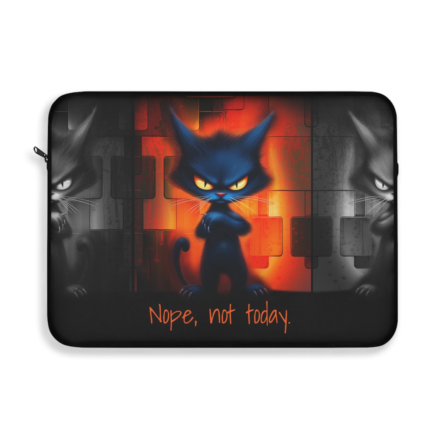 Funny Cat Laptop Sleeve, Nope Not Today Design, Cat Lover Gift, Laptop Cover, Cat Mom Gift, Laptop Bag, Computer Sleeve, Cat Lady Gift