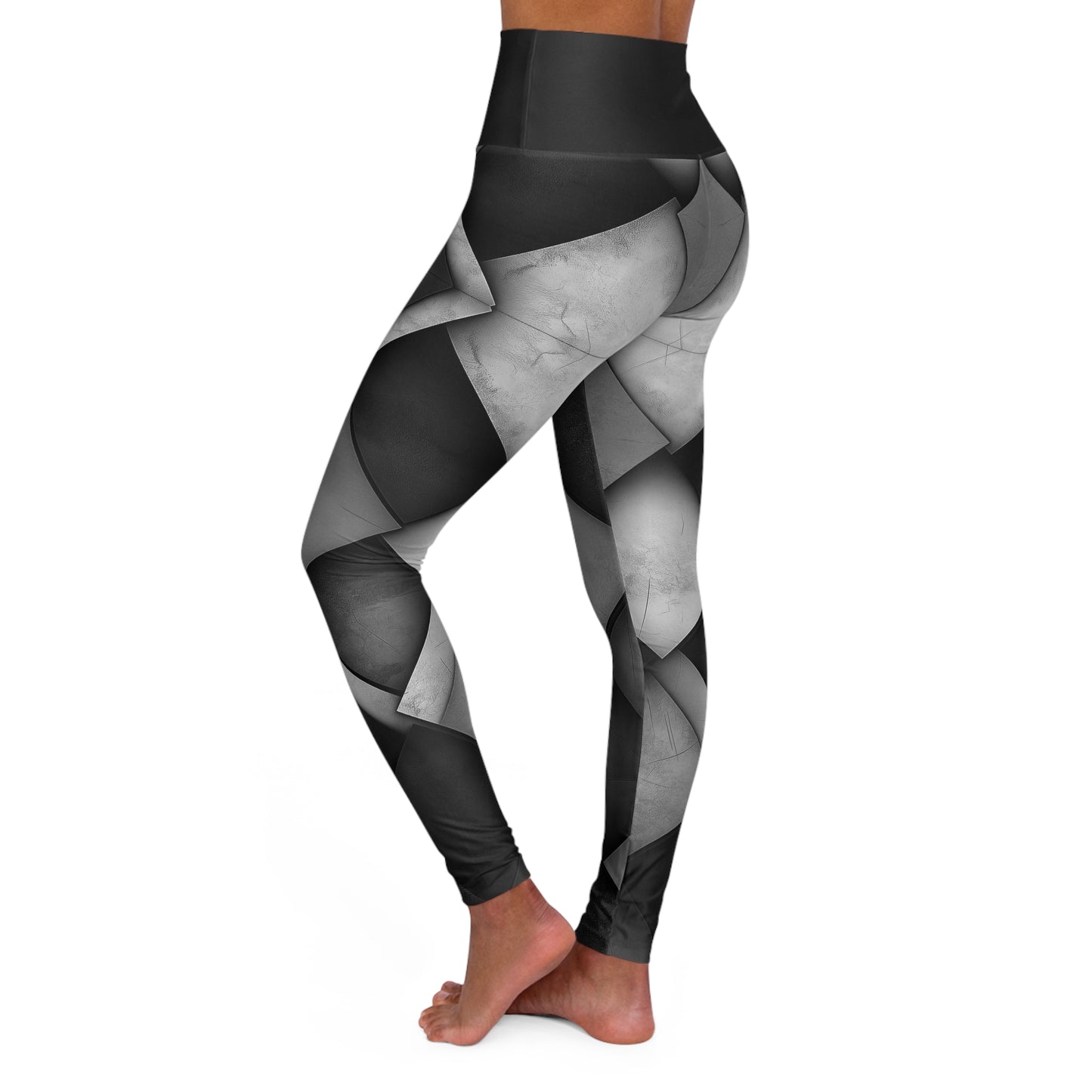 Comfortable High Waisted Leggings for Yoga, Pilates, and Lounging - Stretchy Black Leggings with Tummy Control, Workout Leggings, Athletic