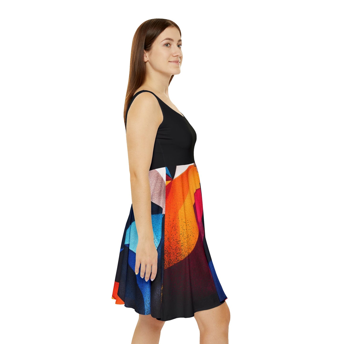 Women's Skater Dress - Edgy Style, Flirty Skater Dress, Alternative Fashion, Little Black Dress, Day-to-Night Outfit