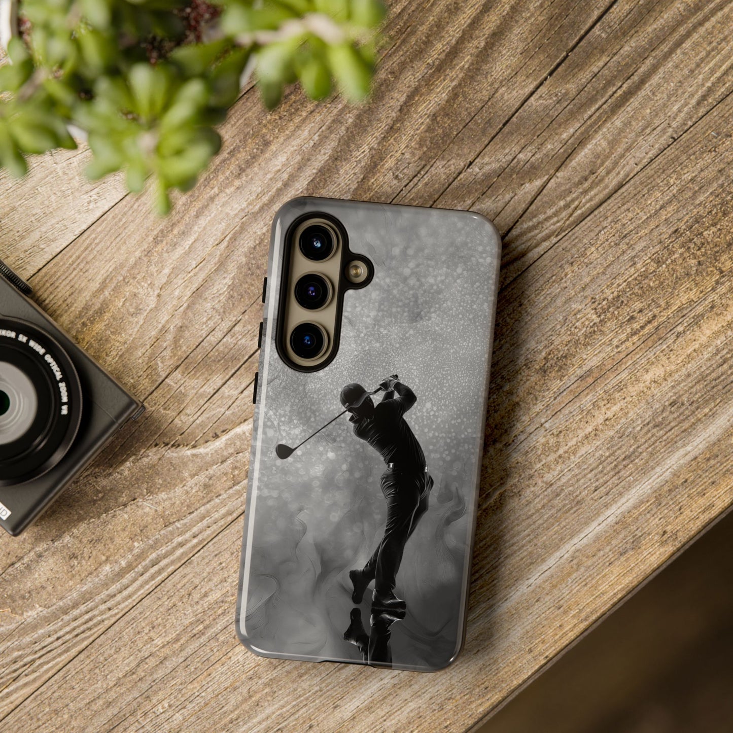 A Tough Phone Case of - A Golfer Teeing Off.