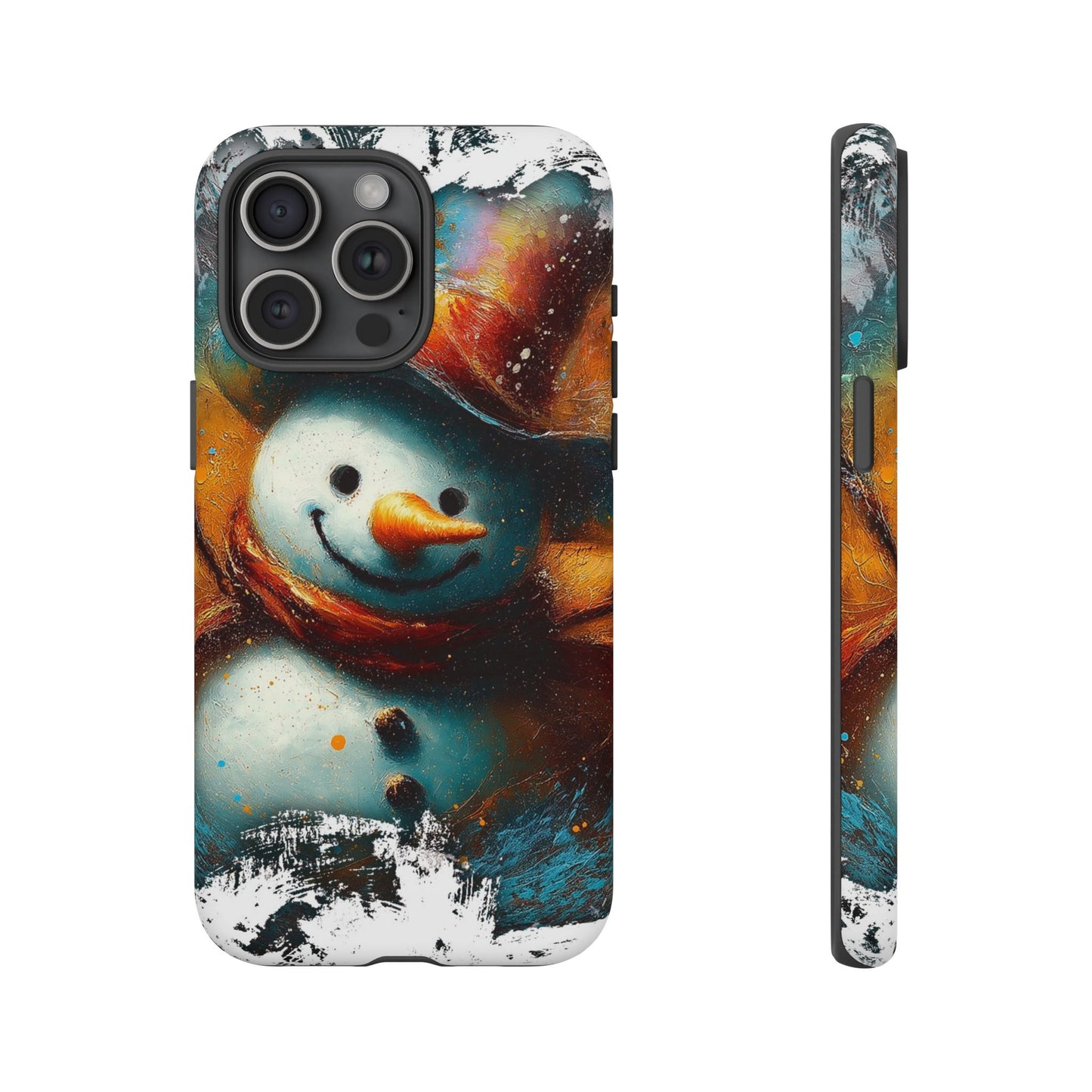 A Tough Phone Case of - A Cute Snowman.