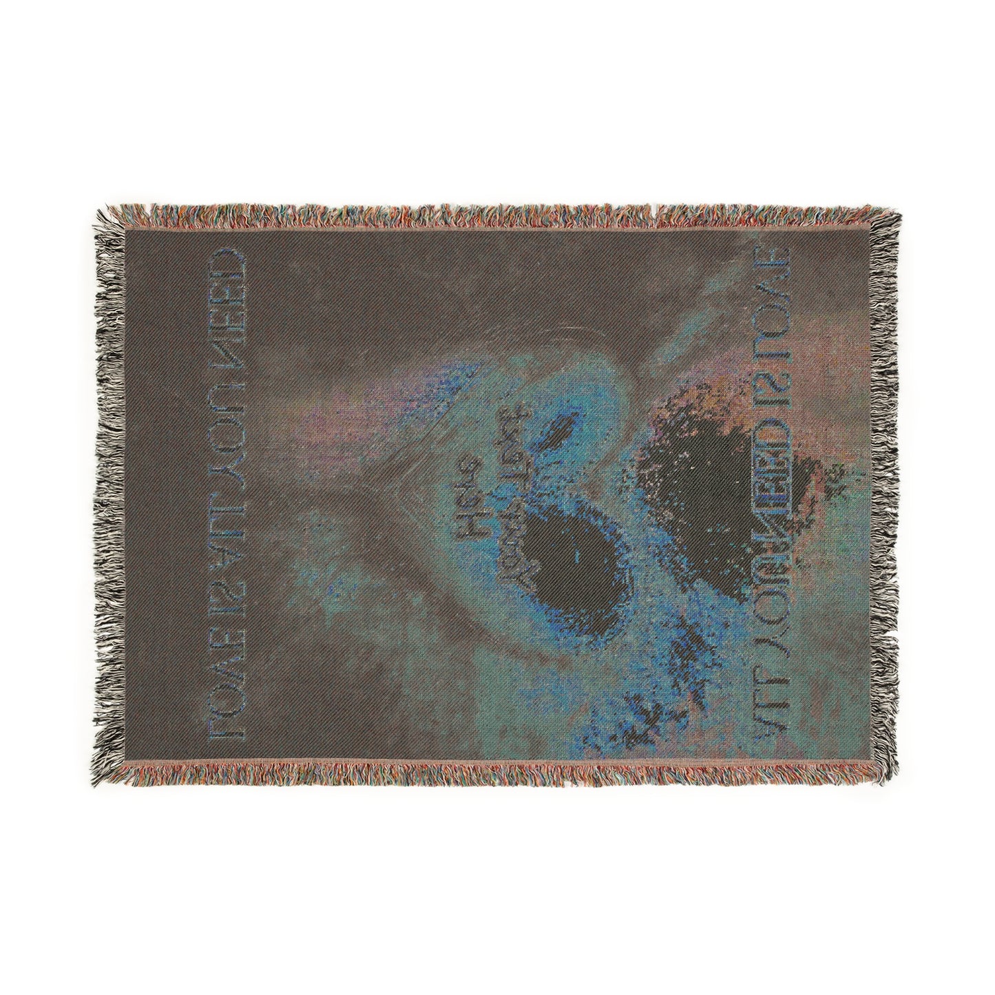 Personalized Valentines Woven Blanket, with the text All you need is love, Love is all you need. Love Blanket, Custom Valentines Gift.