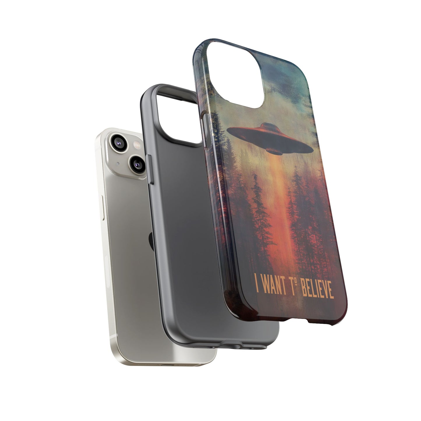 A Tough Phone Case of - UFO Space Conspiracy Cover.