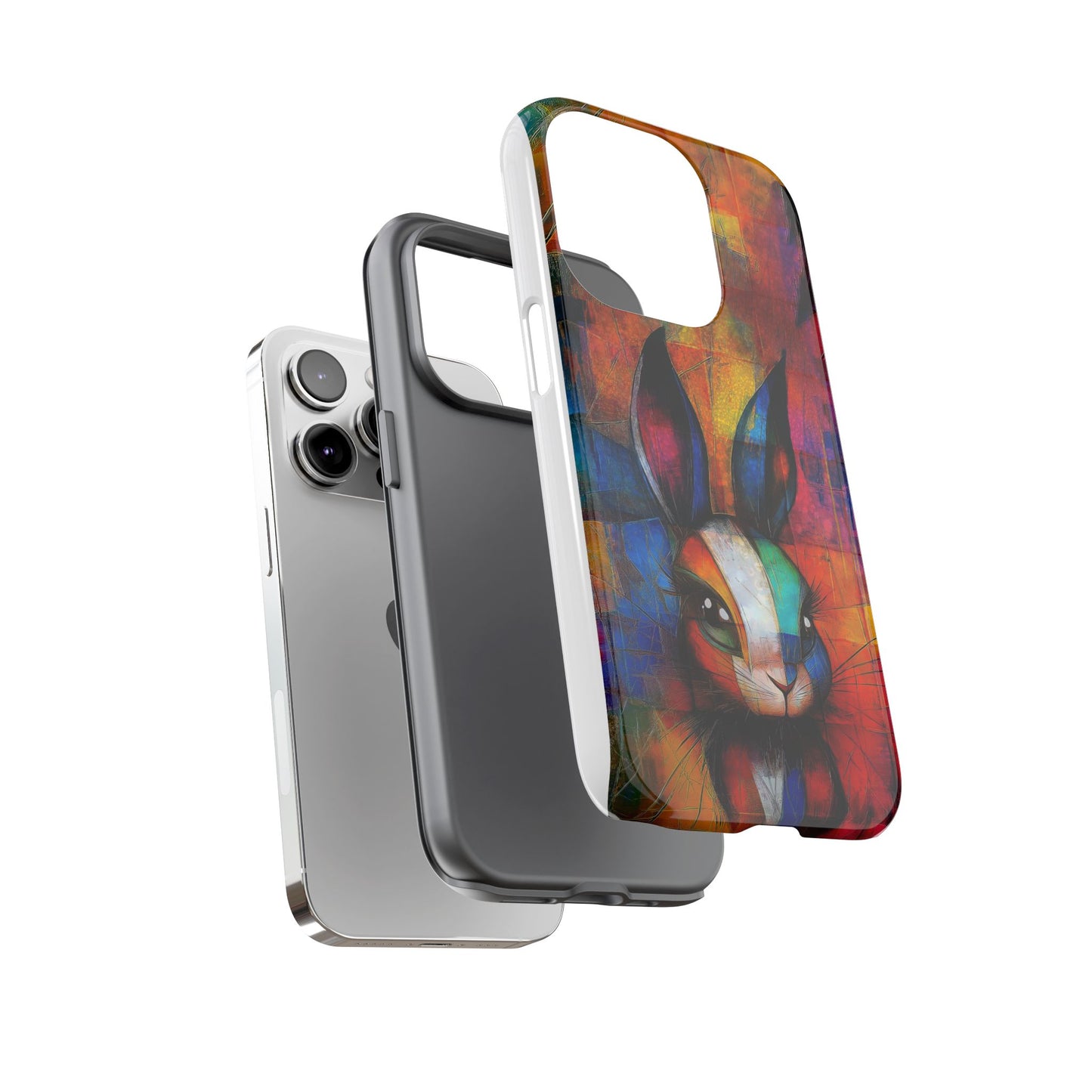 A Tough Phone Case of - A Cute Abstract Bunny.