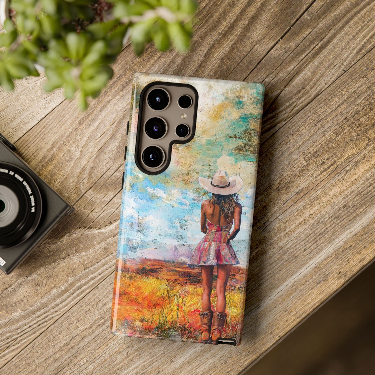 A Tough Phone Case of - A Country Girl in Nature.