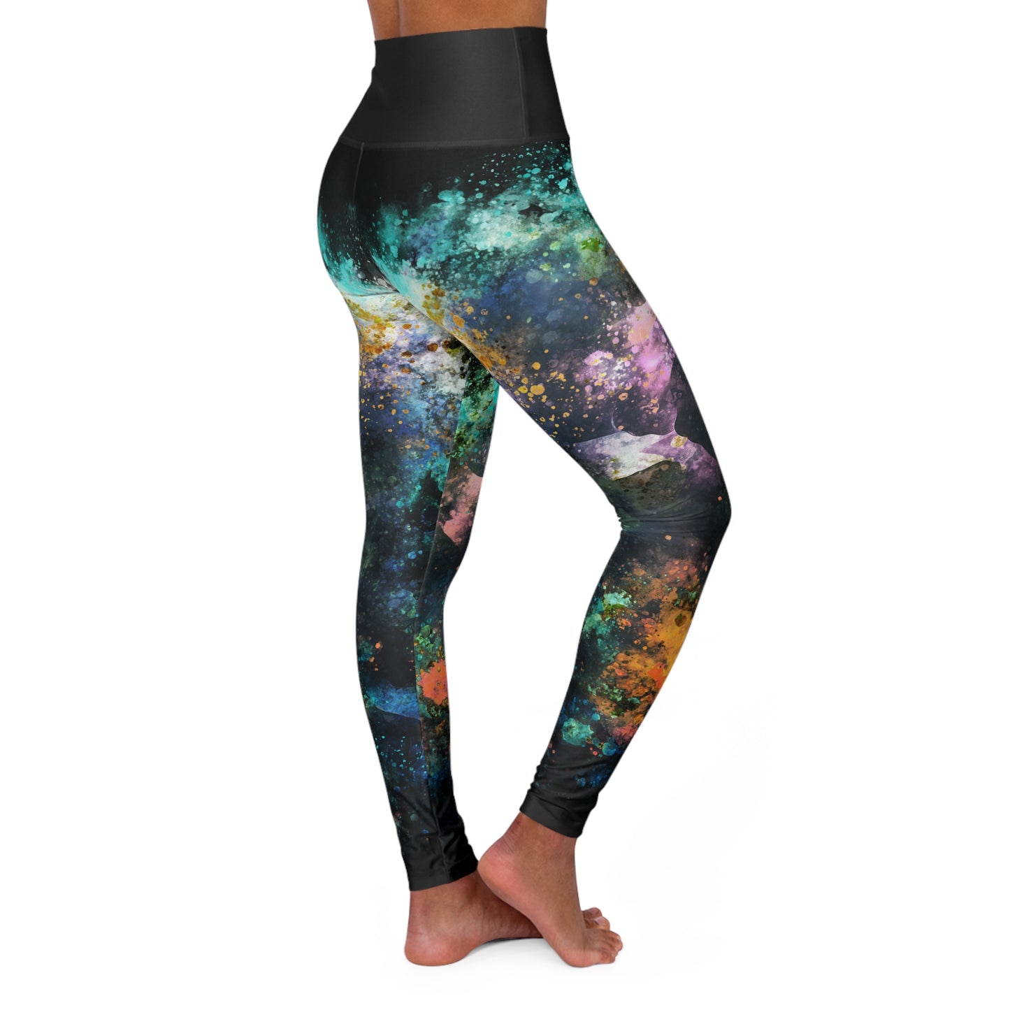 Comfortable High Waisted Leggings for Yoga, Pilates, and Lounging - Stretchy Black Leggings with Tummy Control, Workout Leggings, Athletic