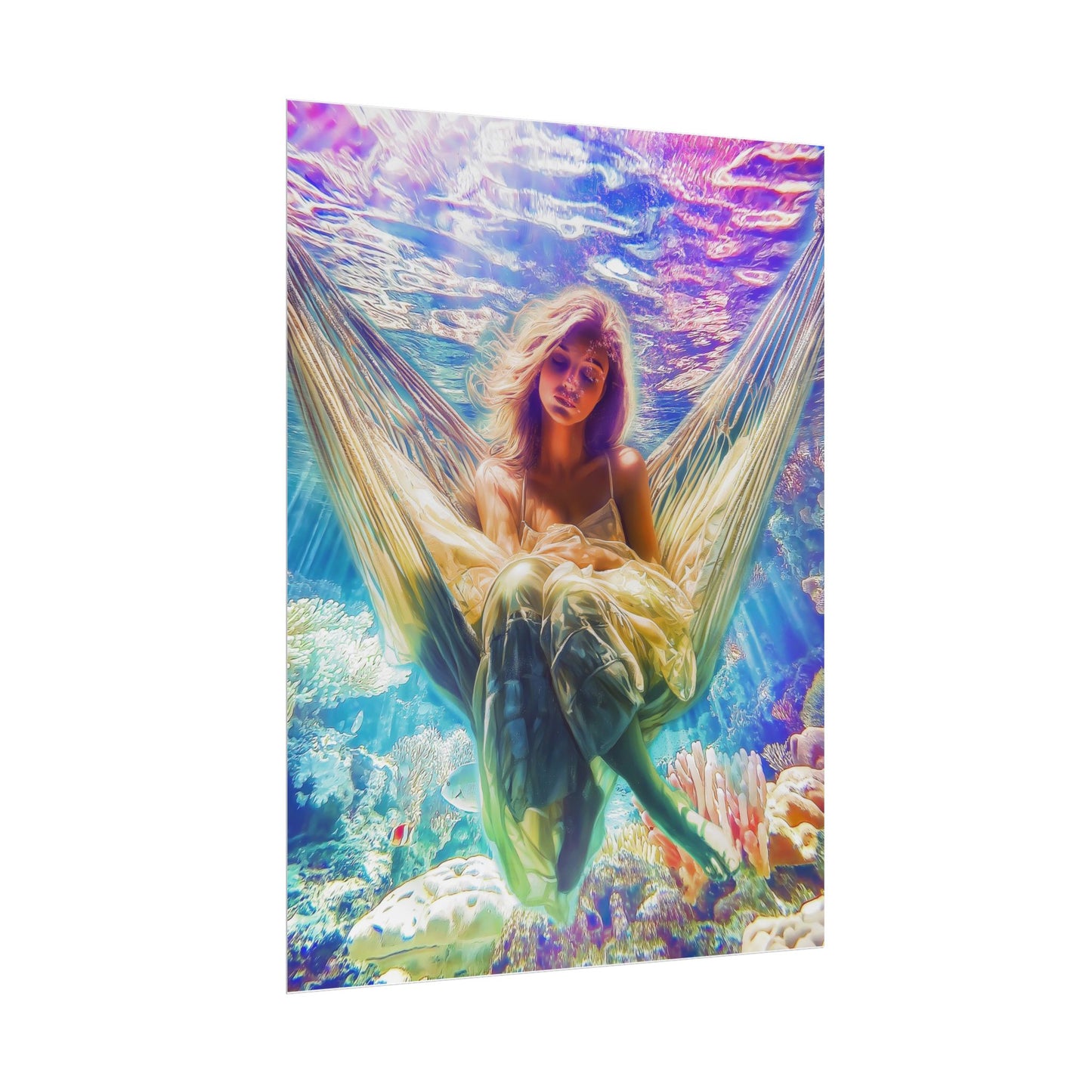 A Vertical Poster Print of - Sea of Tranquility