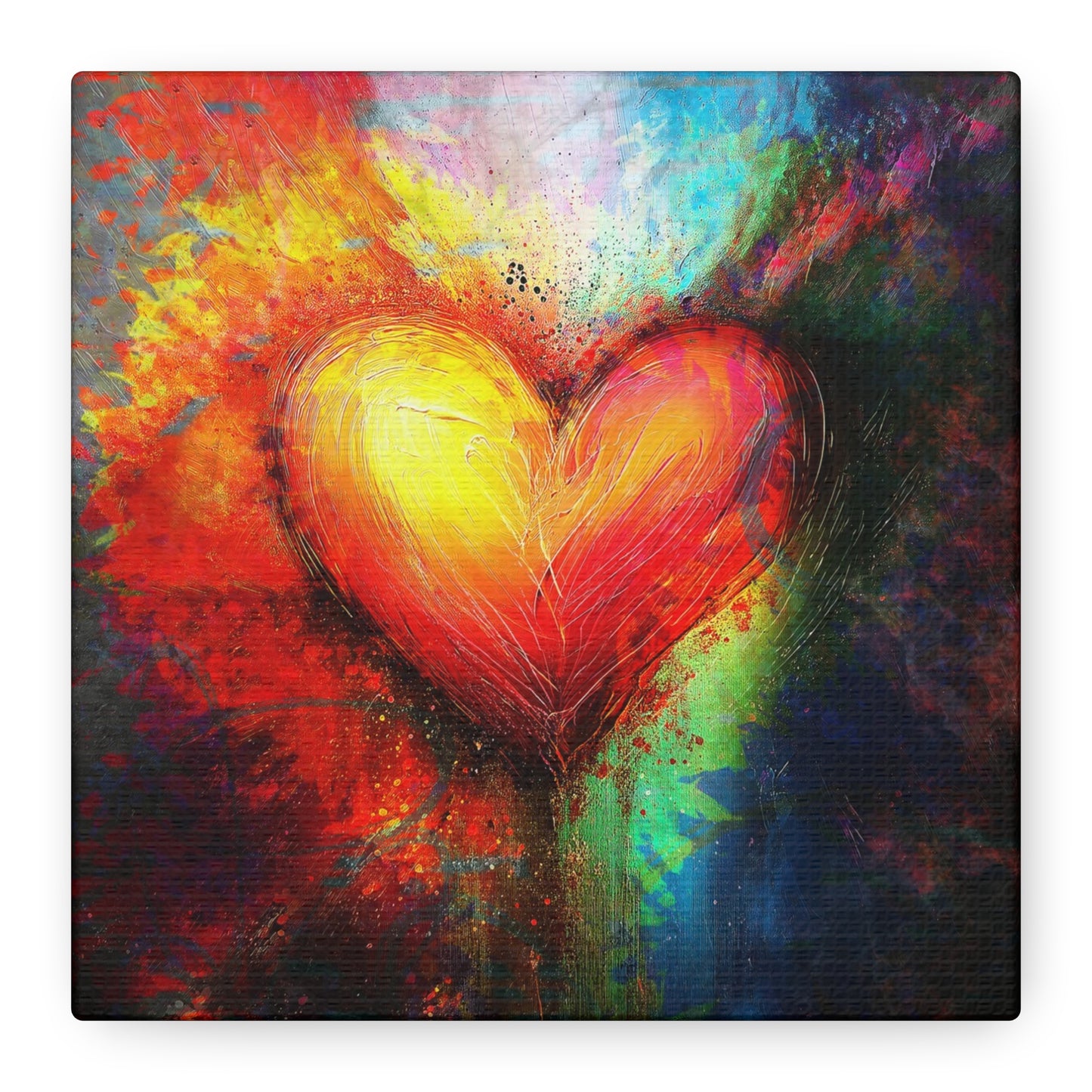 A Vertical Canvas Print of - Abstract Love