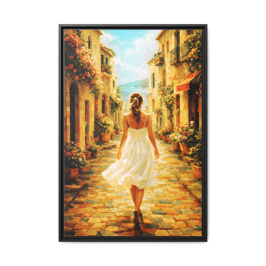 Toward the Blue Horizon – Framed Canvas Art