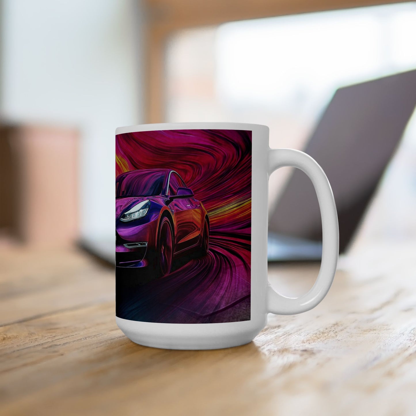 Modern Car Design Ceramic Mug, (11oz, 15oz)