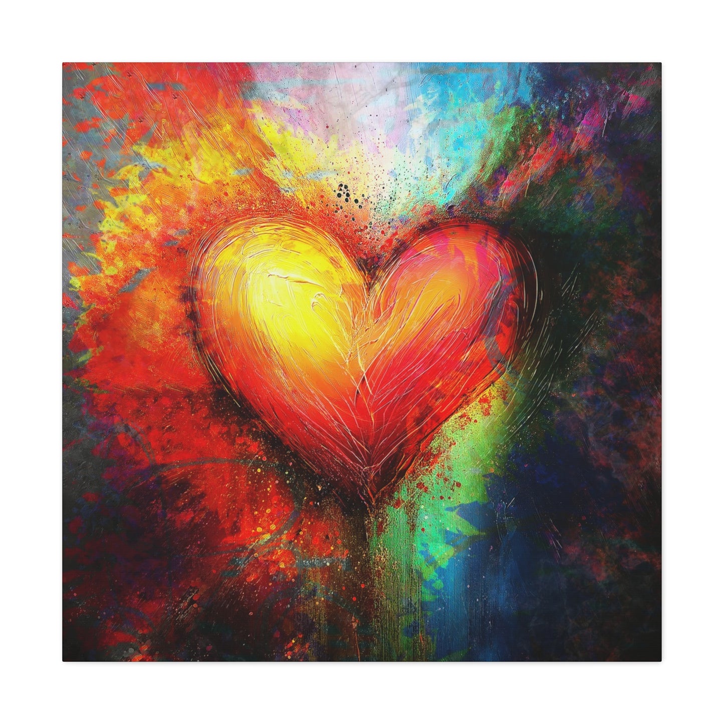 A Vertical Canvas Print of - Abstract Love