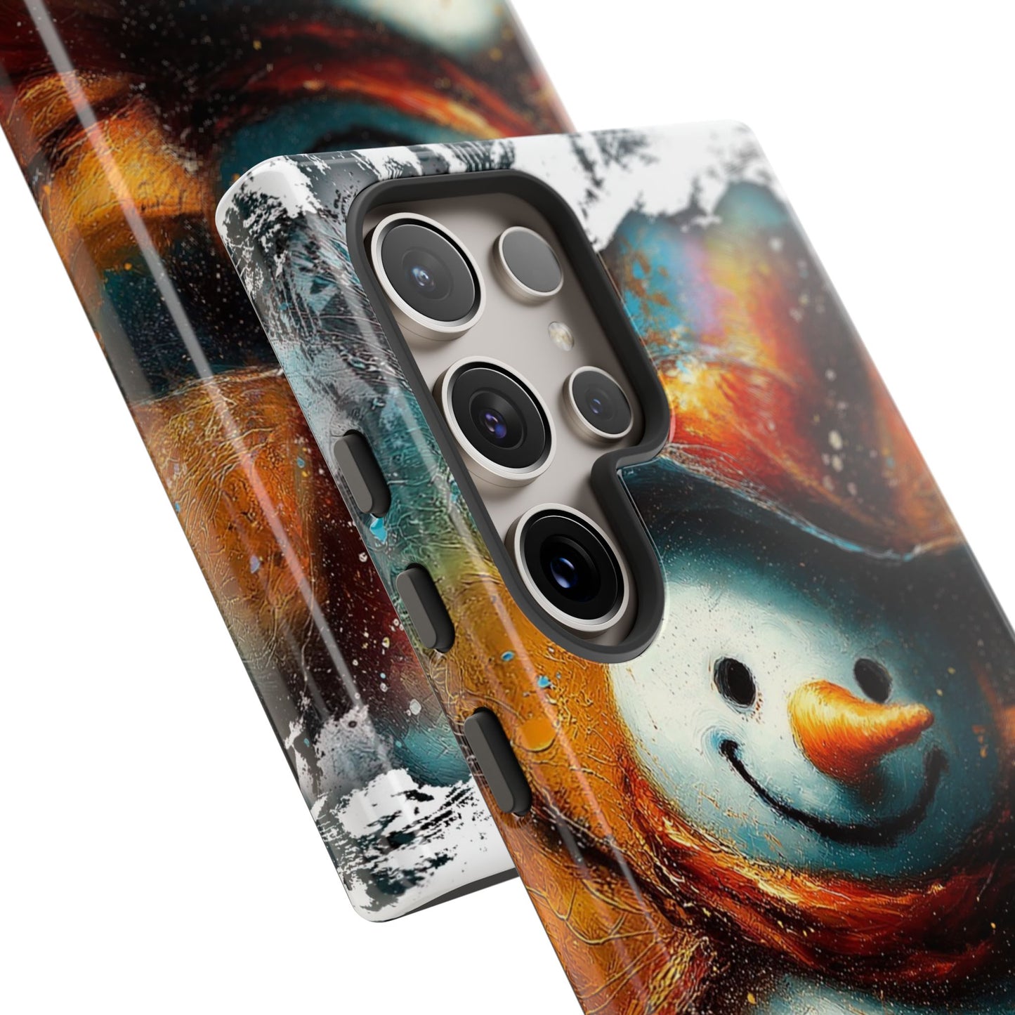 A Tough Phone Case of - A Cute Snowman.