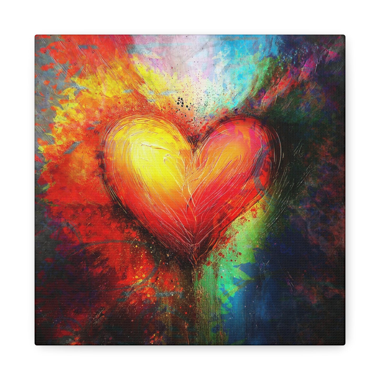 A Vertical Canvas Print of - Abstract Love