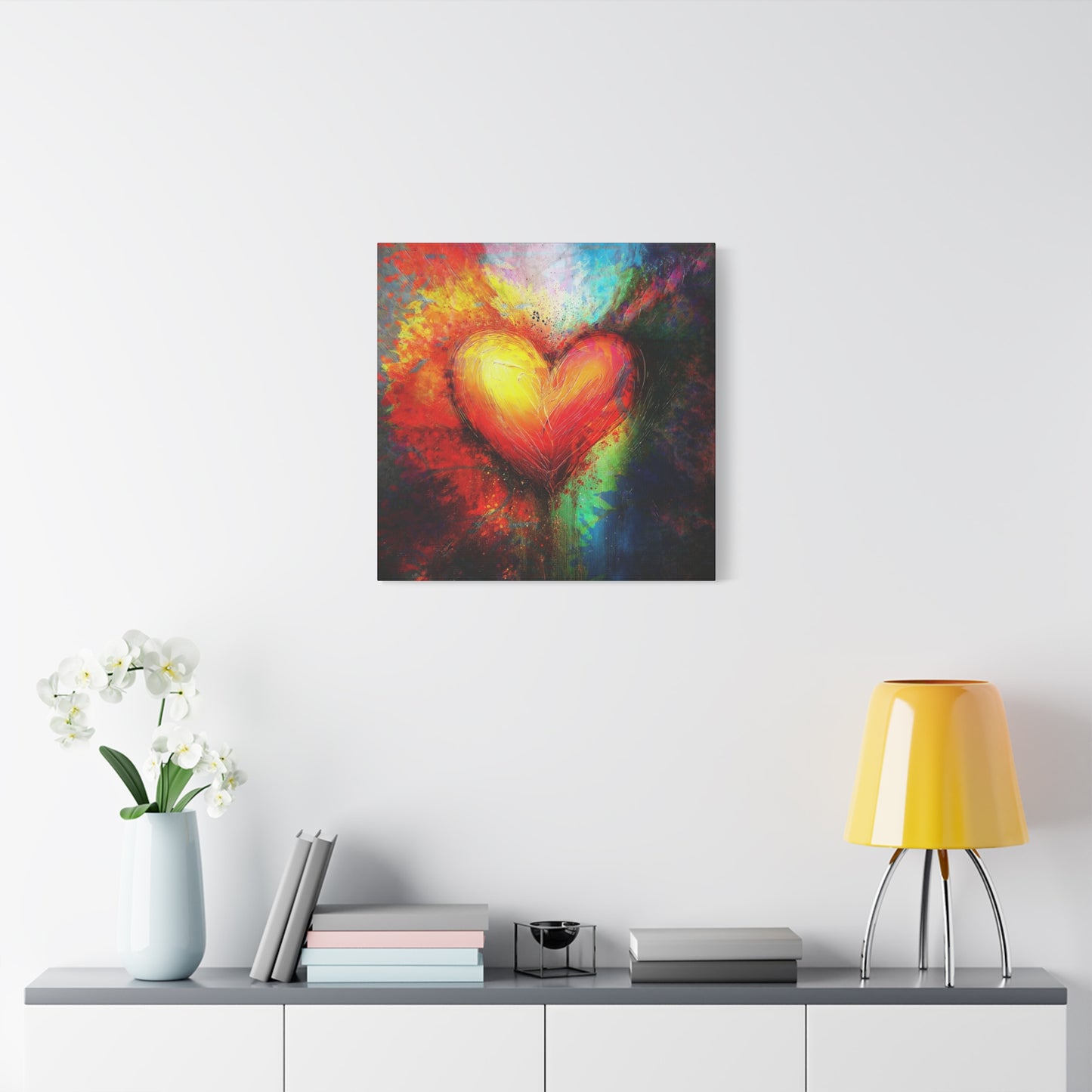 A Vertical Canvas Print of - Abstract Love