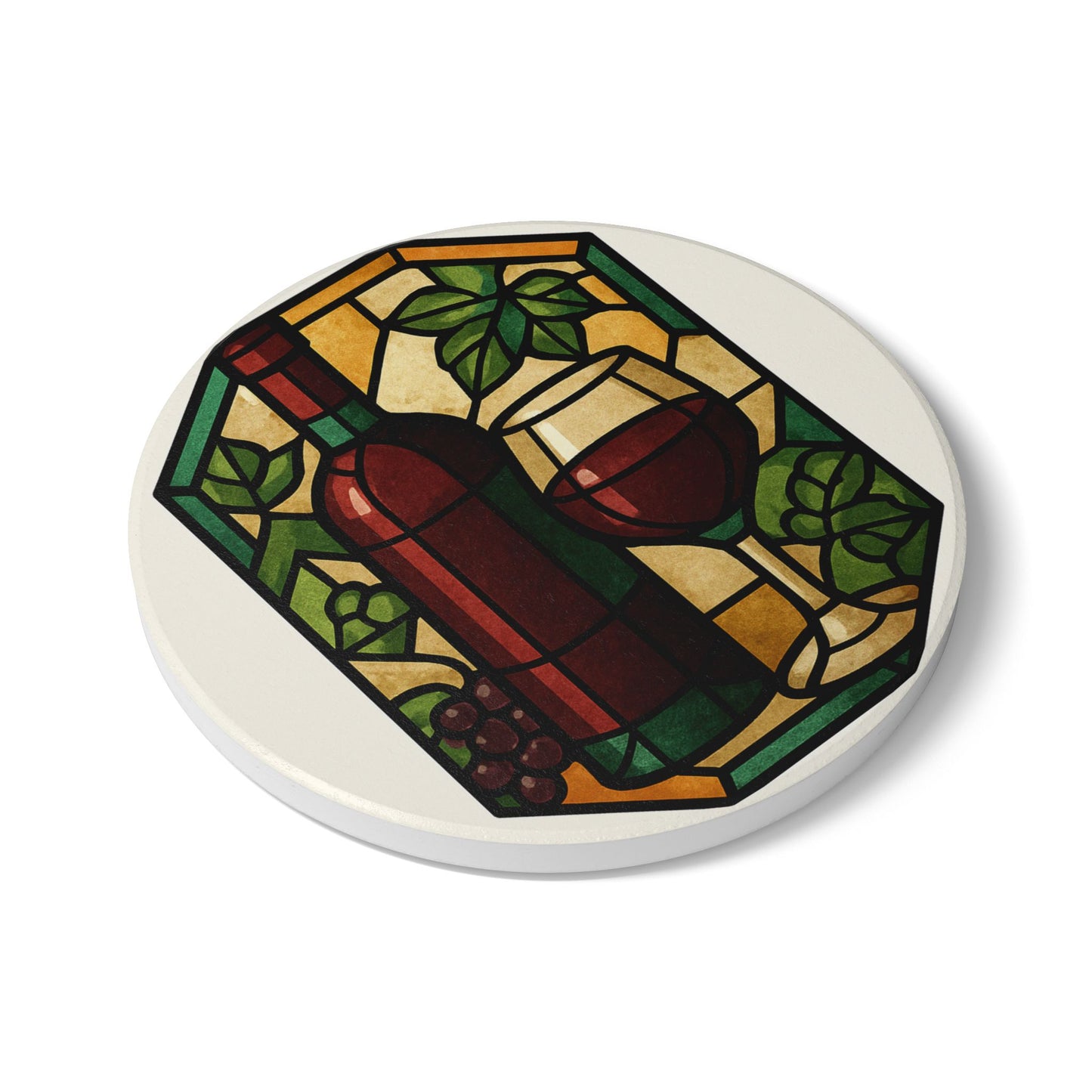 Copy of Stained Glass Wine Coaster, Unique Gift for Wine Lovers, Home Decor, Kitchen Accessory, Housewarming, Wedding Gift
