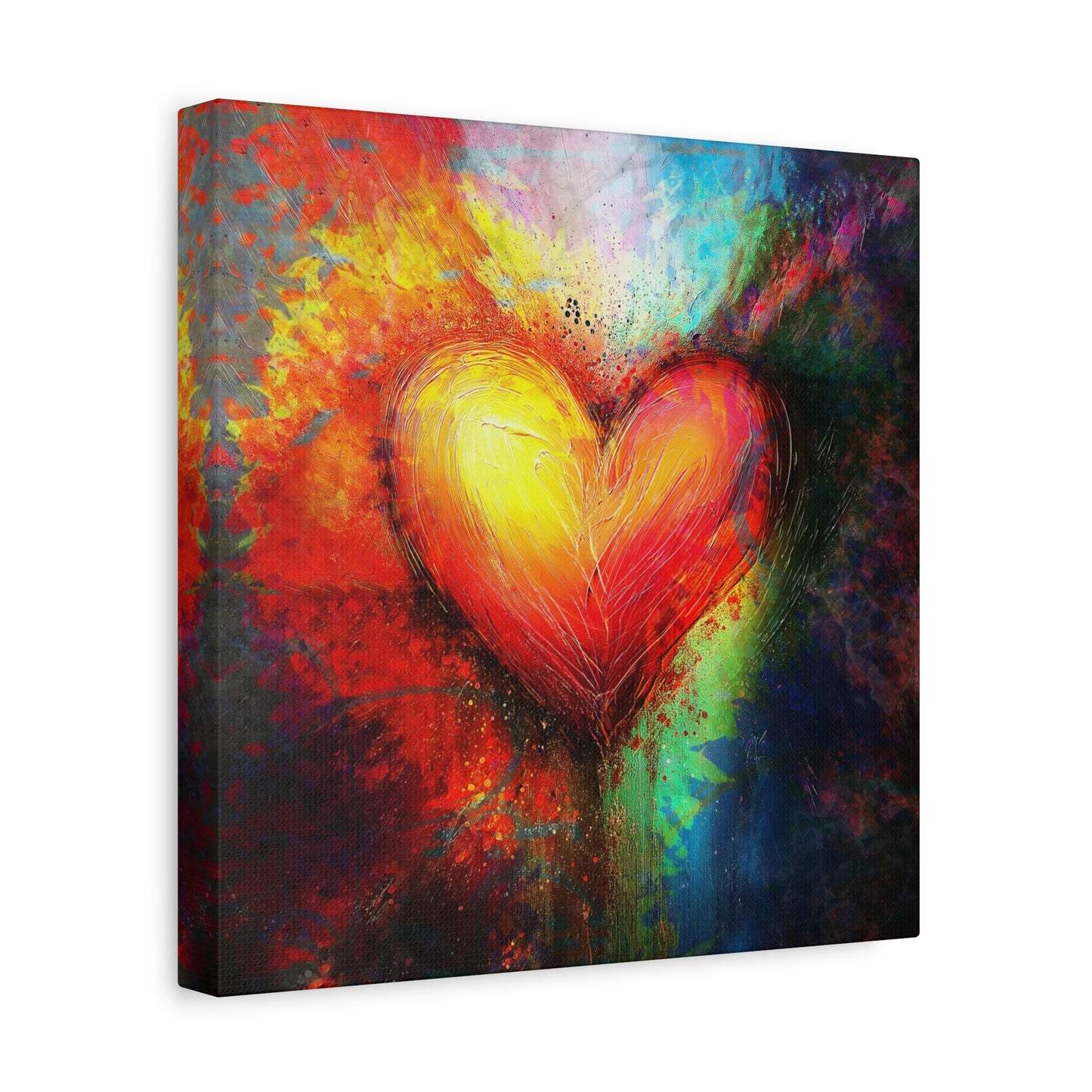 A Vertical Canvas Print of - Abstract Love