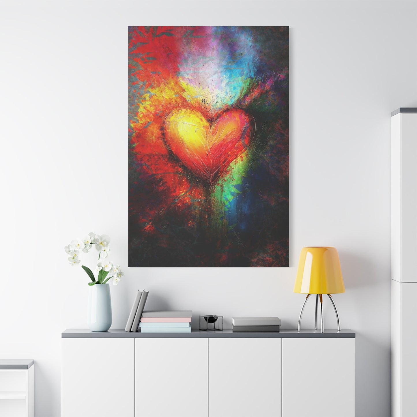 A Vertical Canvas Print of - Abstract Love