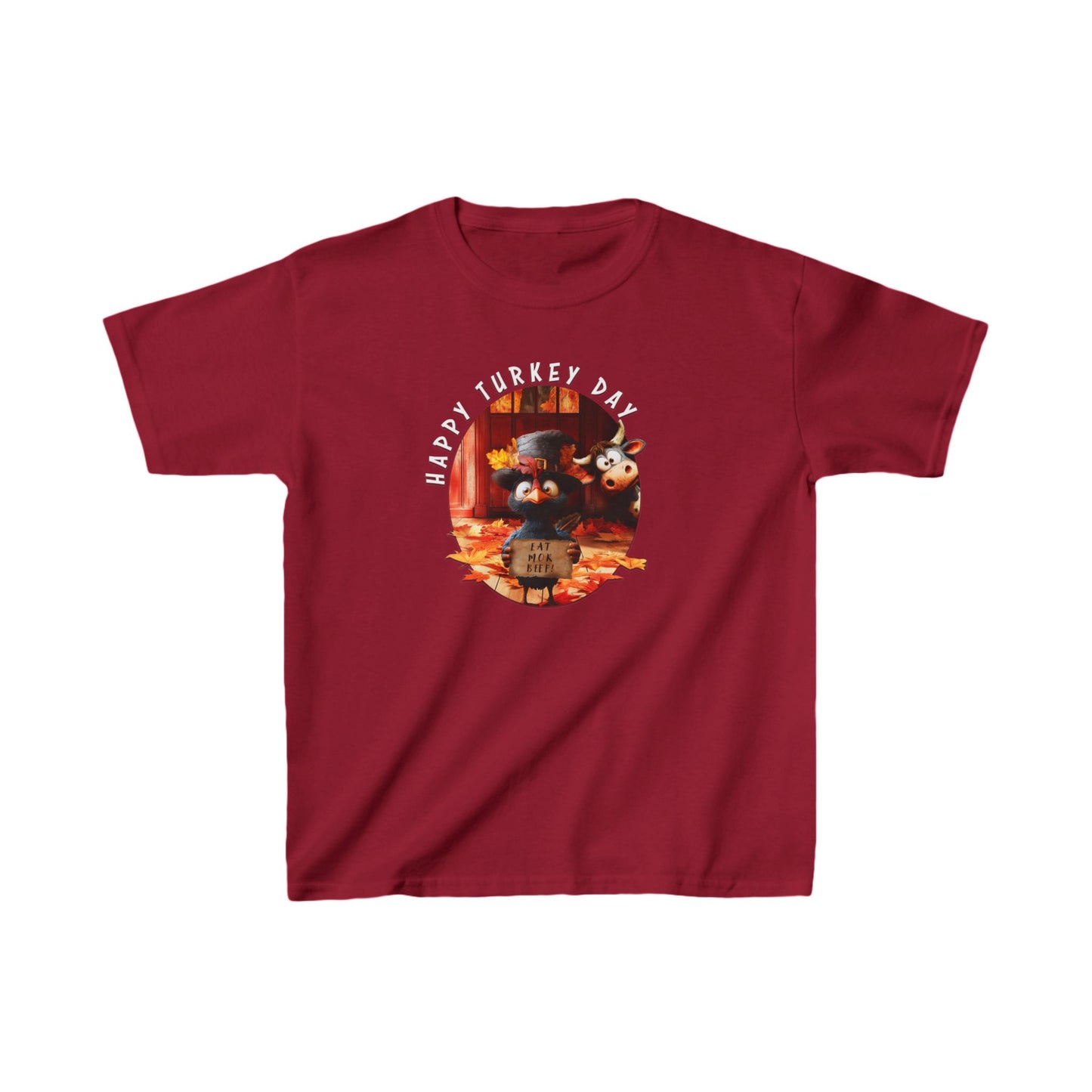 Kids T-Shirt, Happy Turkey Day Funny Tee, Thanksgiving Youth Shirt, Cute Children's Clothing, Turkey Day Gift