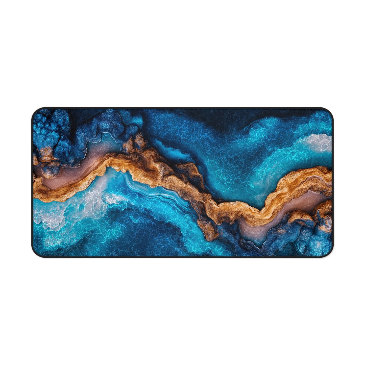 Marble Sea Design Desk Mat, Mouse Pad, Office Accessory, Desk Decor, Work From Home, Office Gift