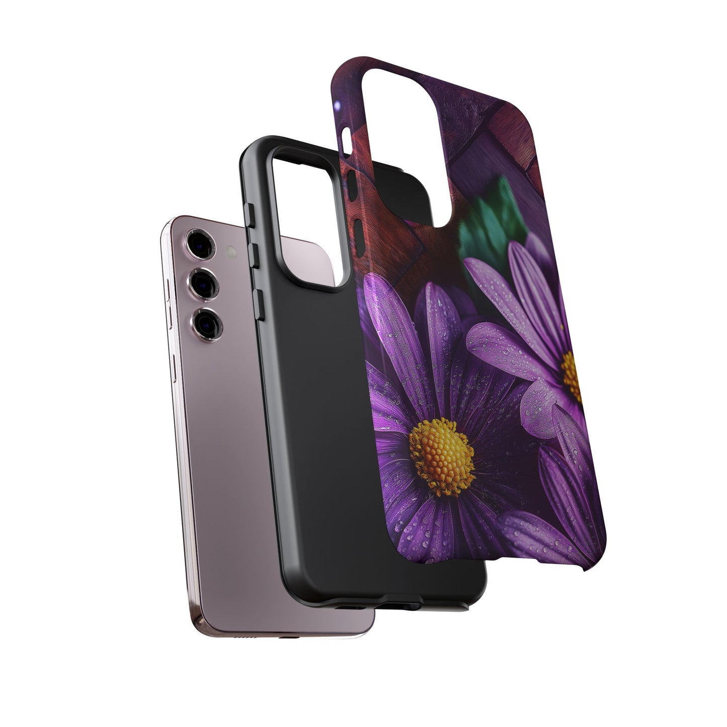 Floral Tough Cases, Phone Covers, Protective Floral Design Phone Case, Flower Pattern Smartphone Case, Tough Floral Phone Accessories,