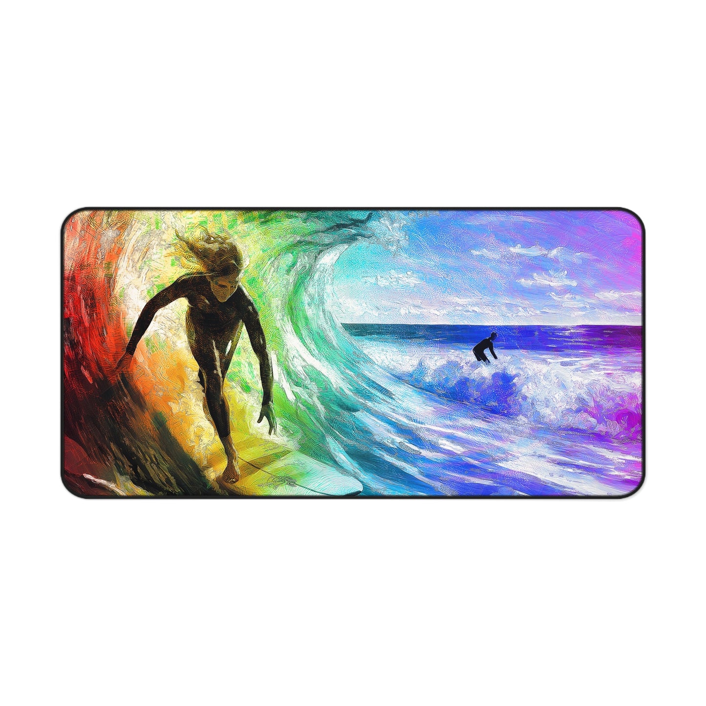 Desk Mat - Surfer Girl Design, Gaming / Mouse Pad, Table / Desk Protector, Home Office Decor.