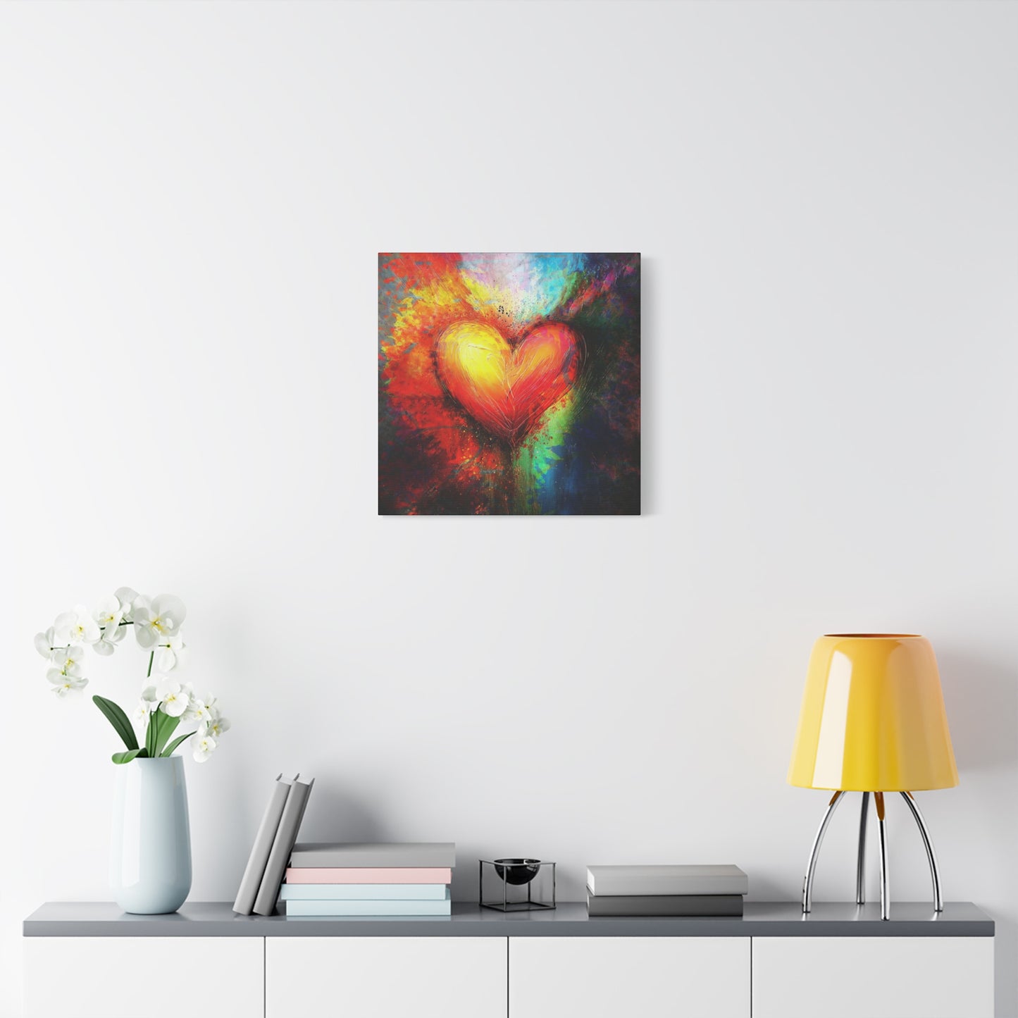 A Vertical Canvas Print of - Abstract Love