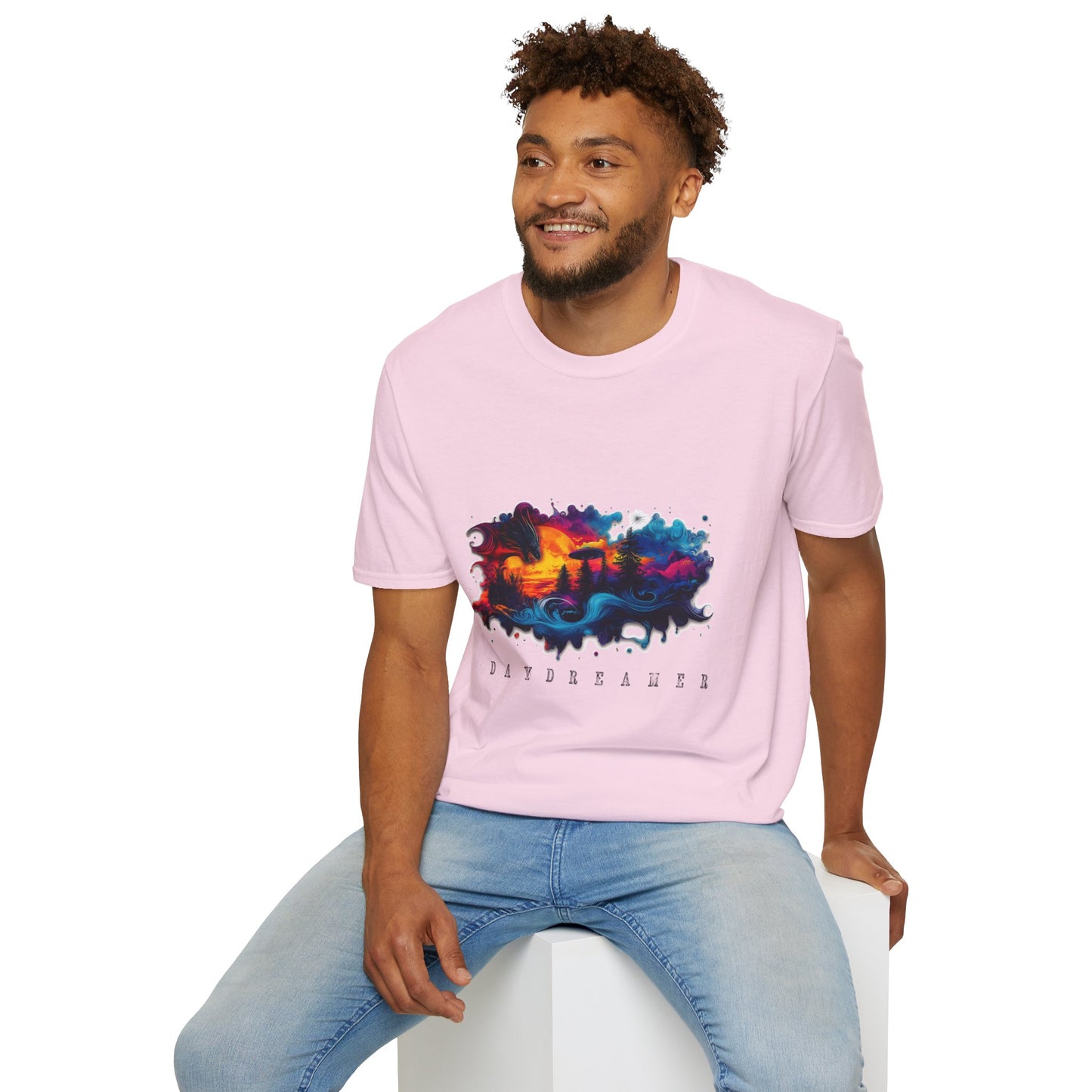 Daydreamer Unisex T-Shirt, Dreamy Graphic Tee, Softstyle Shirt, Comfort Fit Top, Casual Daydreaming Apparel