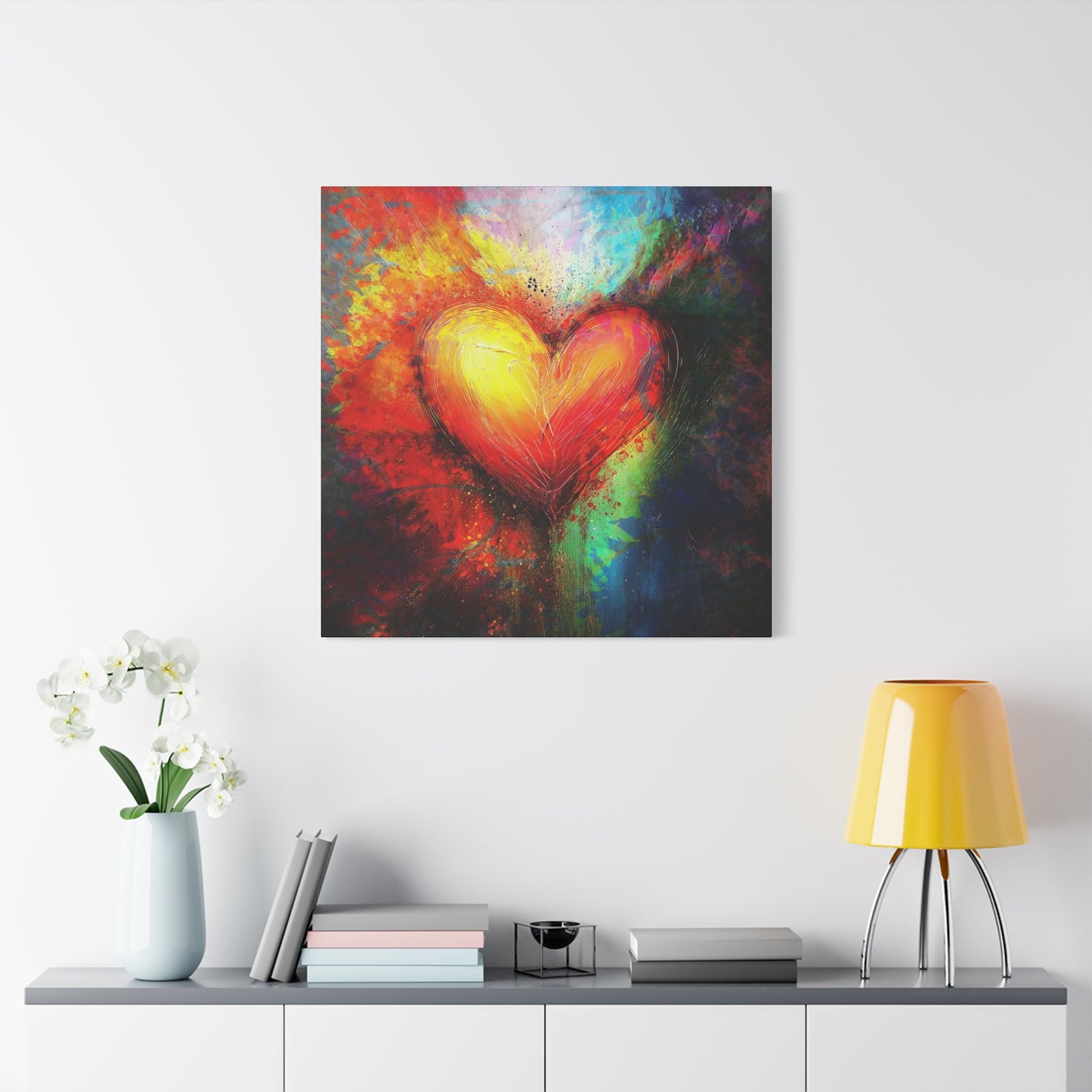 A Vertical Canvas Print of - Abstract Love