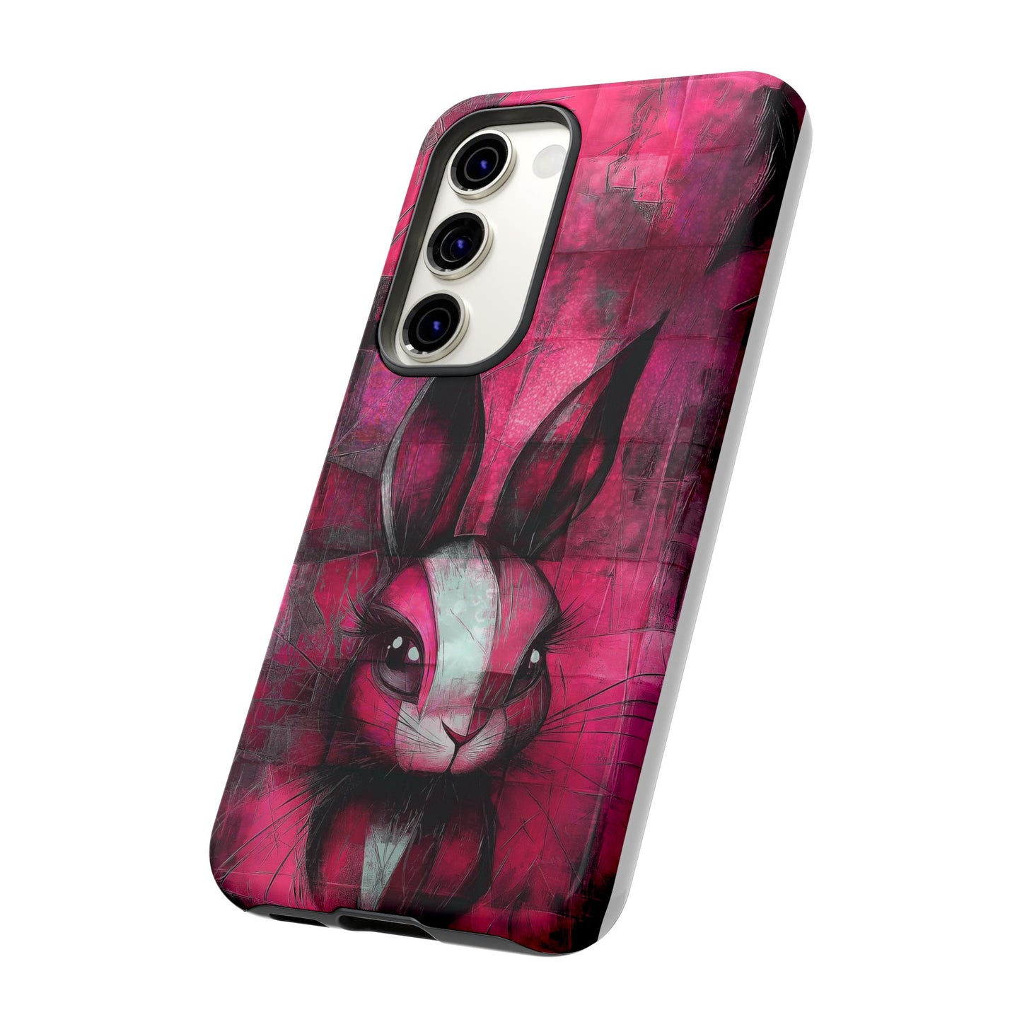 Bunny Phone Case, Cute Rabbit Protective Cover, Pink Bunny Case, Hard Bunny Phone Shell, Bunny Tough Case