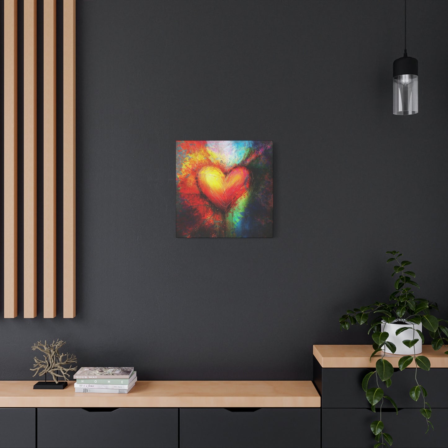 A Vertical Canvas Print of - Abstract Love