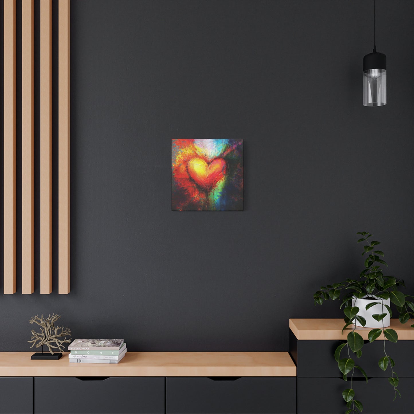 A Vertical Canvas Print of - Abstract Love