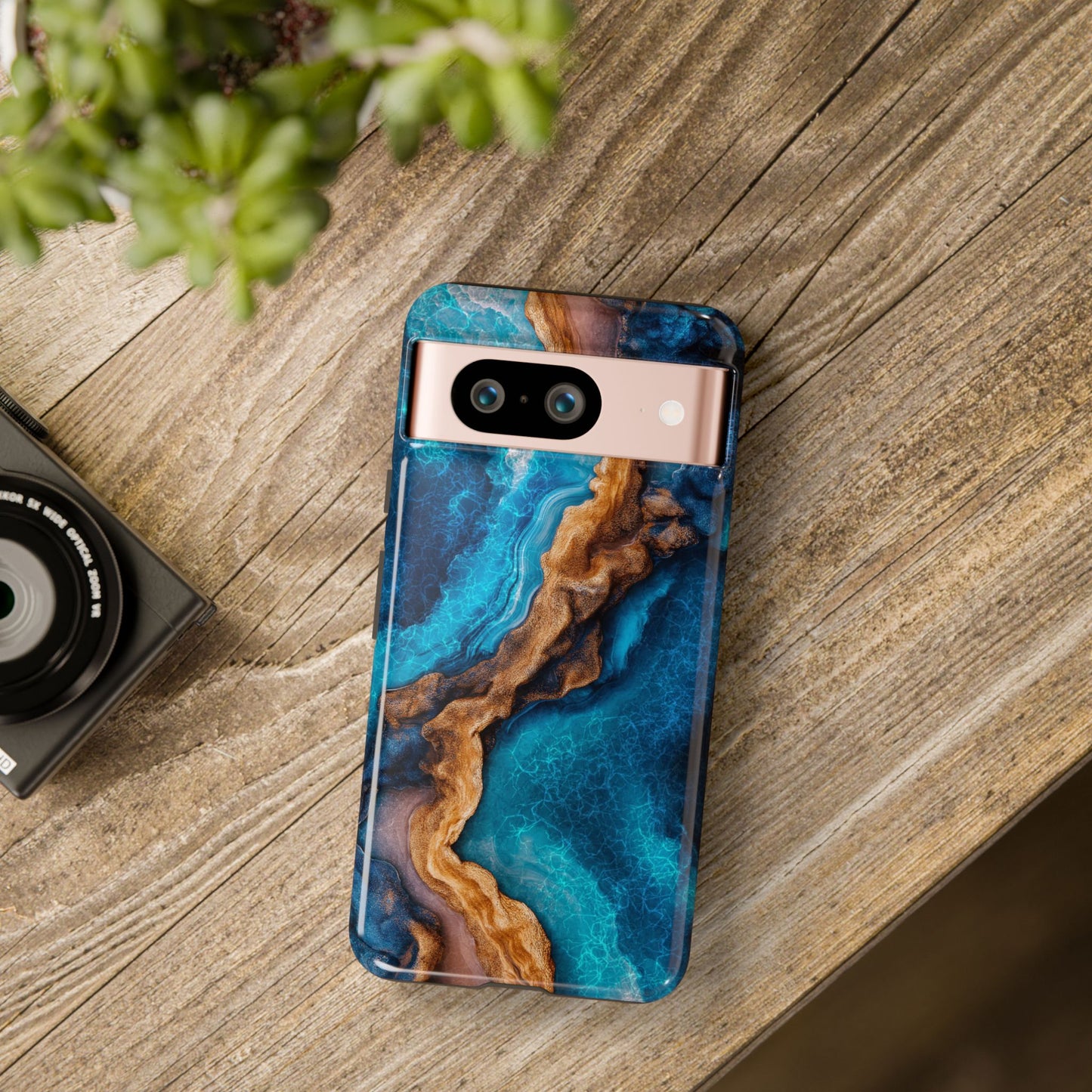 Marble Sea Design Tough Cases, Protective Phone Cover, Rugged Smartphone Case, Durable Phone Shell, Tough Phone Protector