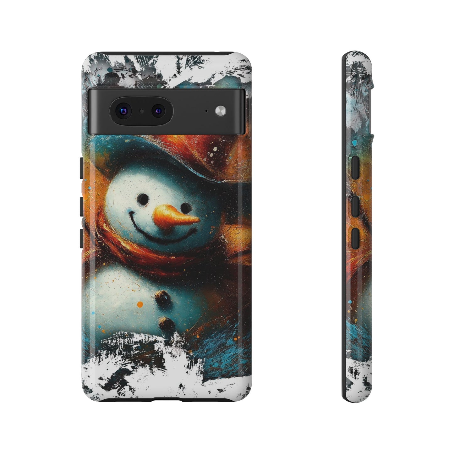 A Tough Phone Case of - A Cute Snowman.