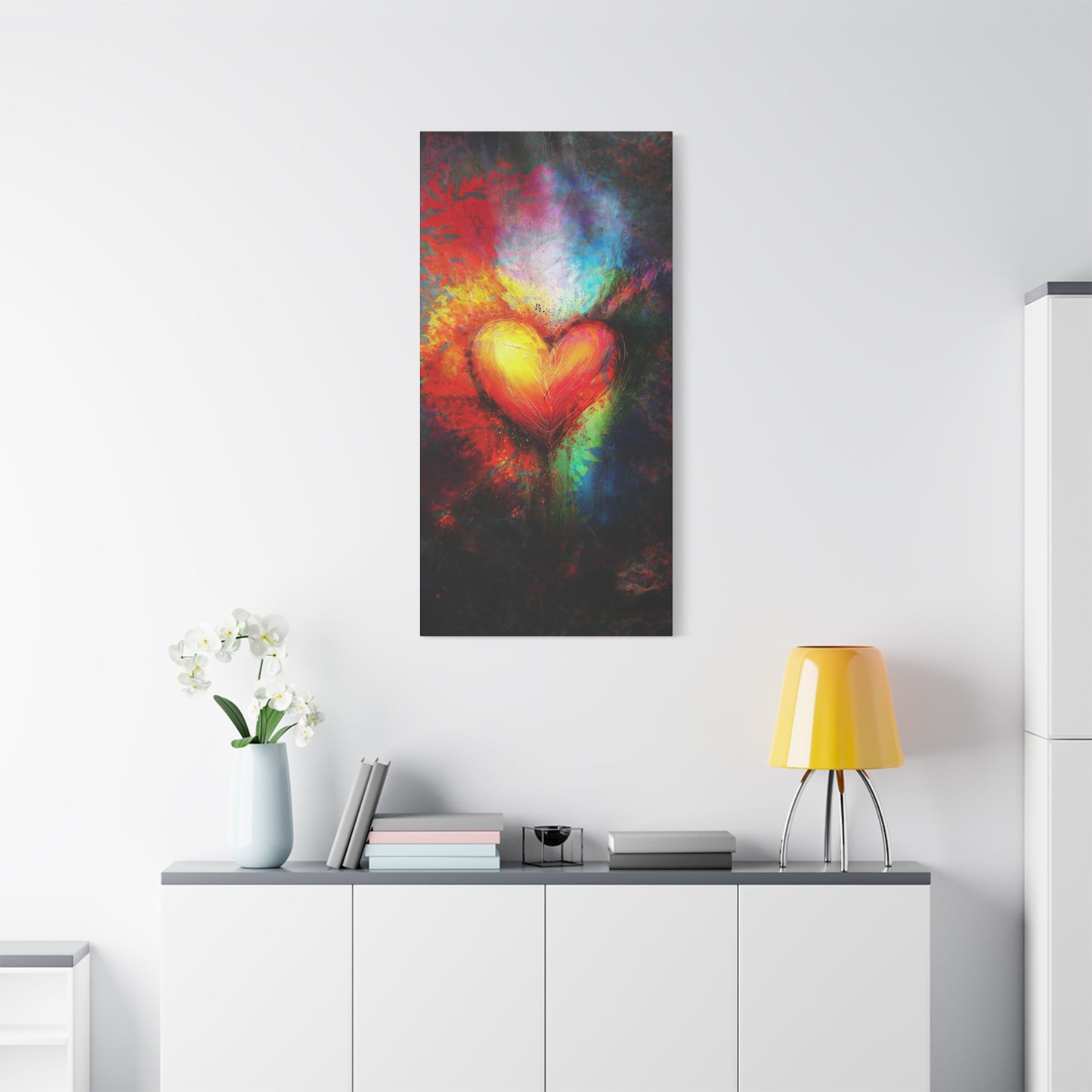 A Vertical Canvas Print of - Abstract Love