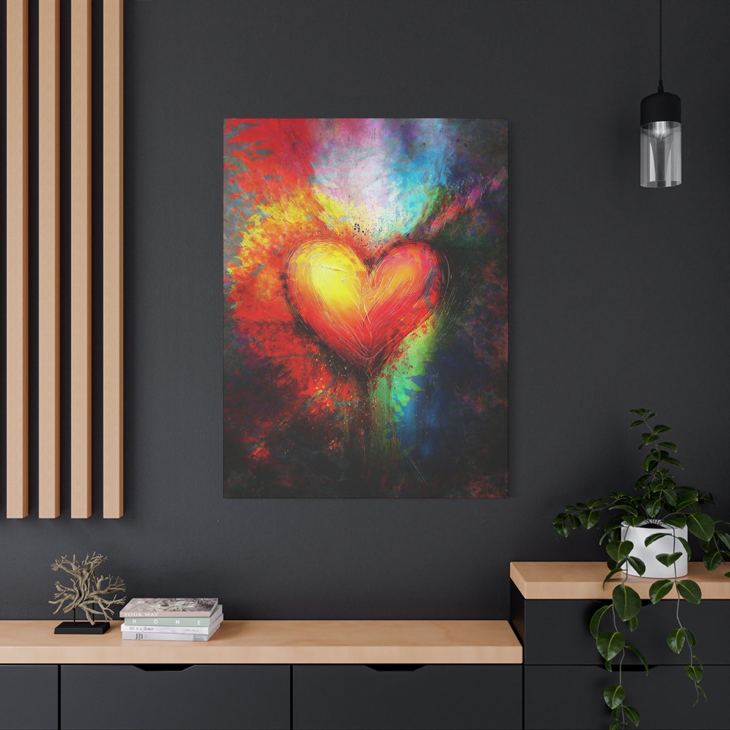 A Vertical Canvas Print of - Abstract Love