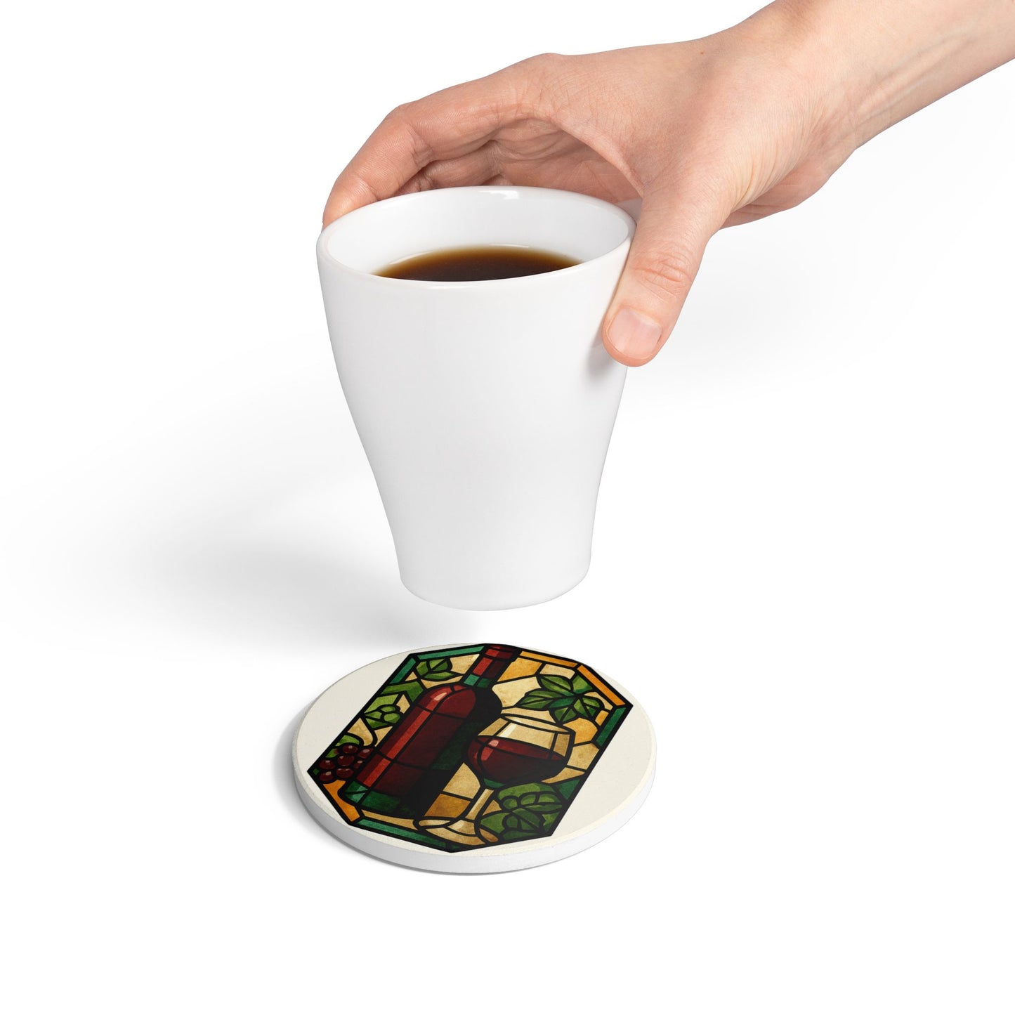 Copy of Stained Glass Wine Coaster, Unique Gift for Wine Lovers, Home Decor, Kitchen Accessory, Housewarming, Wedding Gift