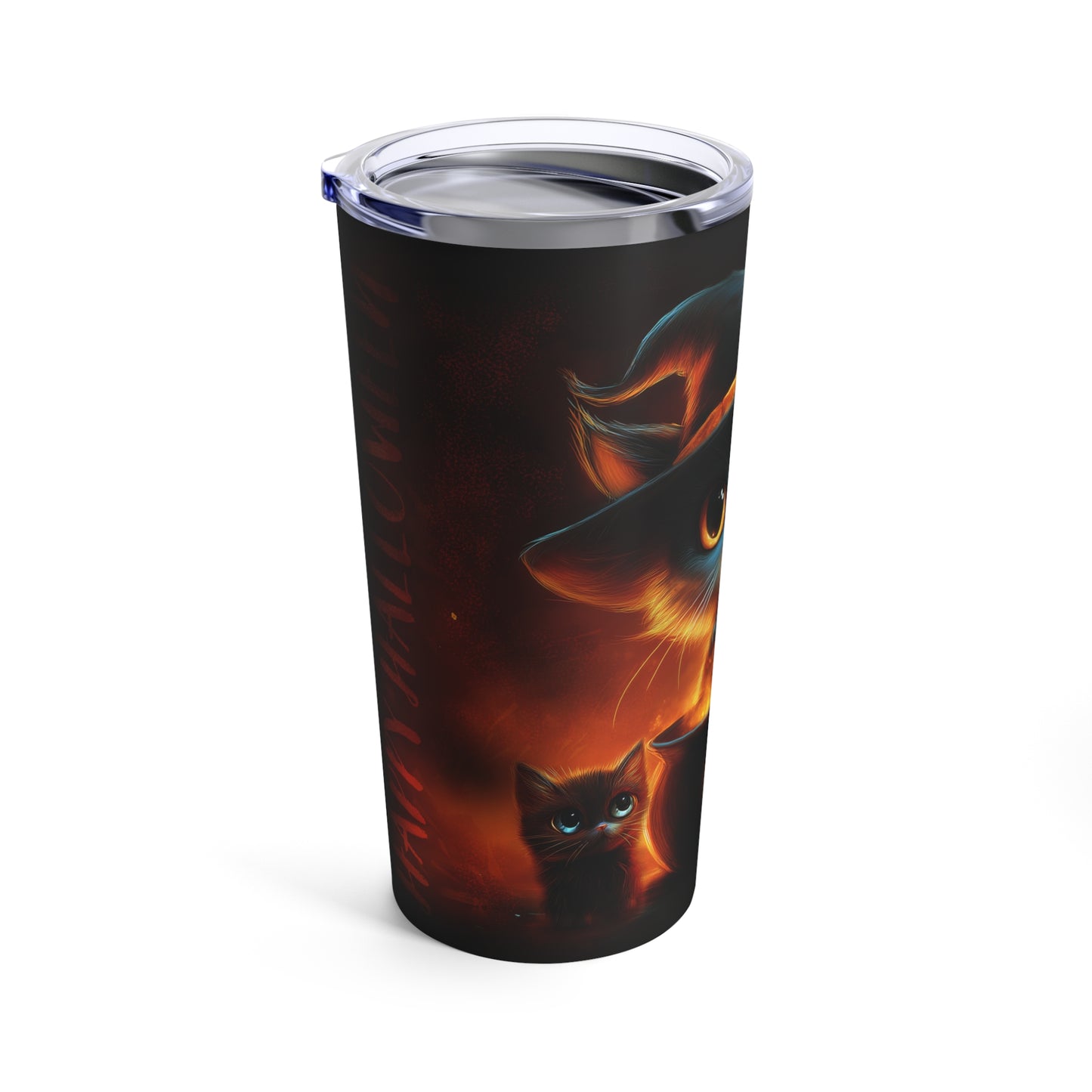 Tumbler 20oz Cute Cat and Kittens Halloween Drink