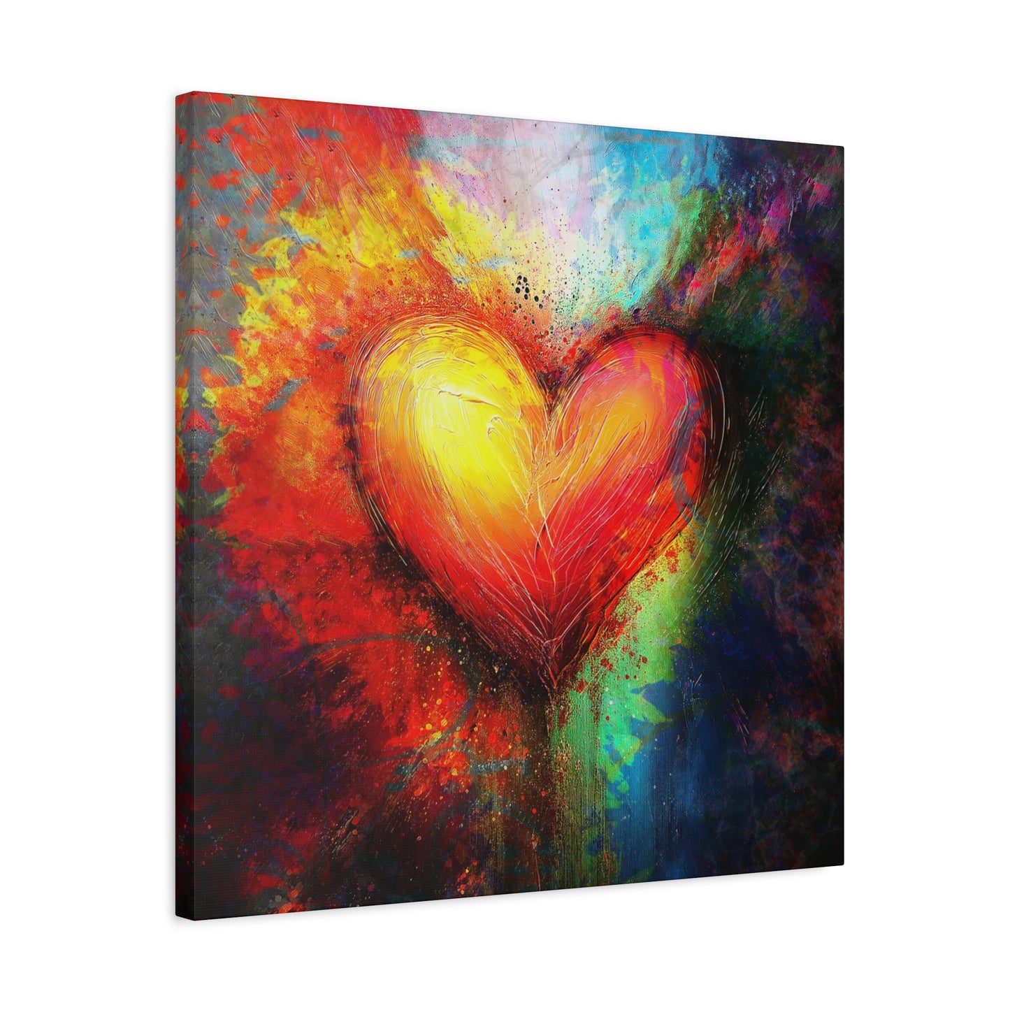 A Vertical Canvas Print of - Abstract Love