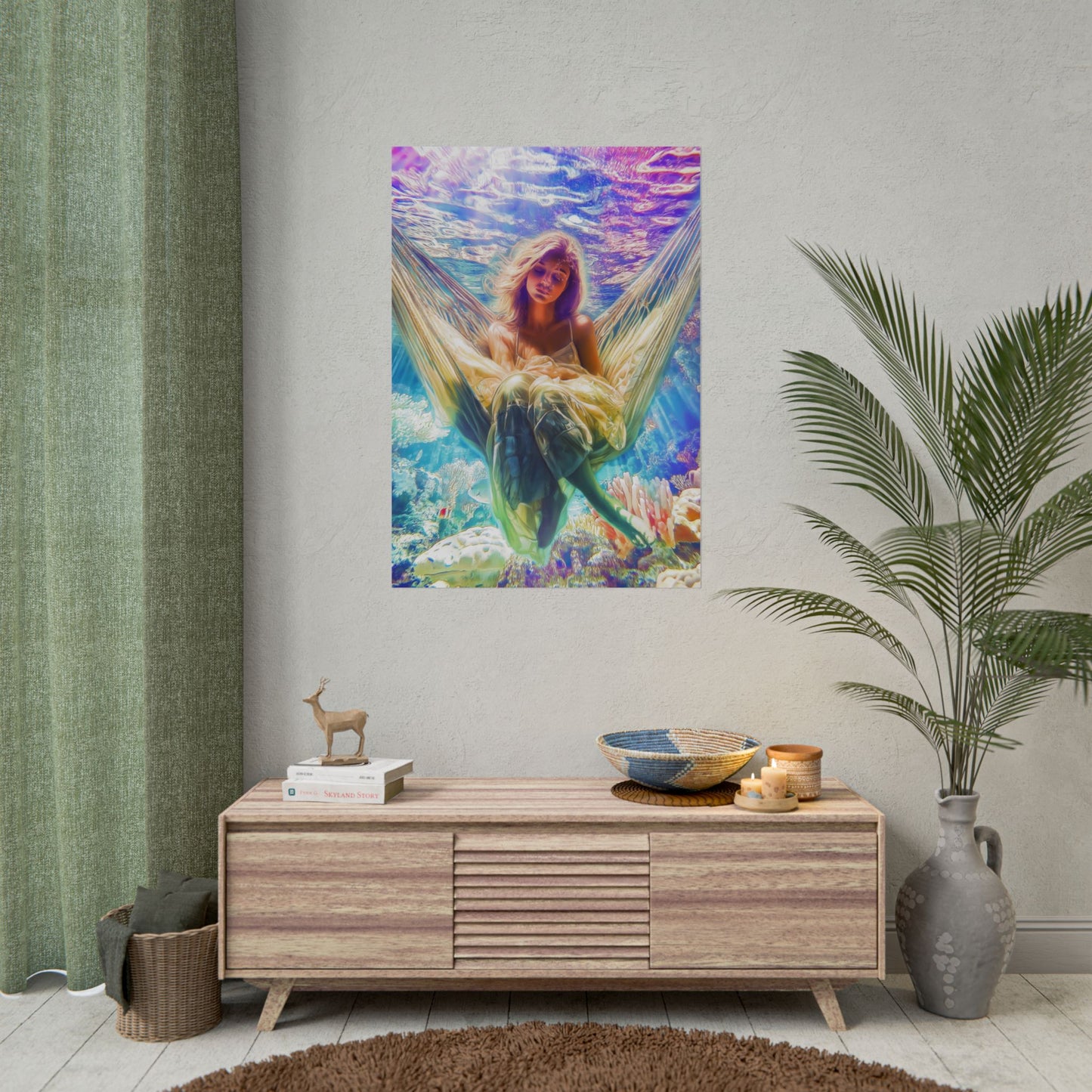 A Vertical Poster Print of - Sea of Tranquility