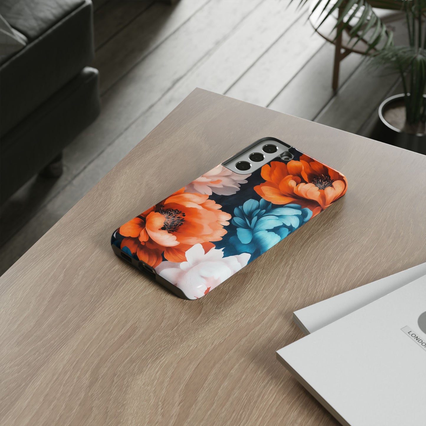 Floral Tough Phone Case - Protective Phone Cover, Durable Floral Case, Cute Floral Phone Case, Tough Phone Sleeve, Flower Phone Case