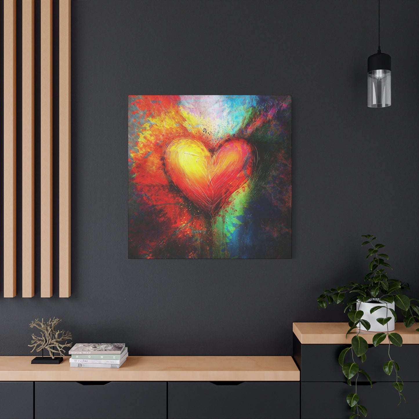 A Vertical Canvas Print of - Abstract Love