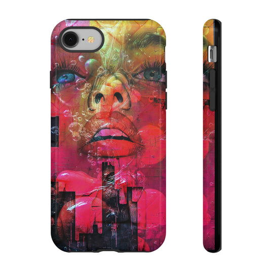 Abstract Wall Graffiti Tough Case, Protective Phone Cover, Artistic iPhone Accessories, Unique Samsung Galaxy Case, Cool Street Art Design