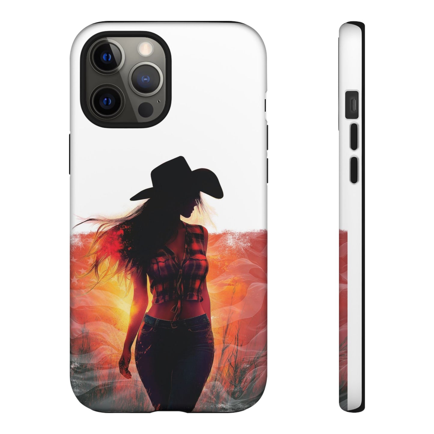 American Country Girl Phone Case, Tough iPhone, Google, Samsung Phone Cover. Perfect Gift for country-loving individuals.